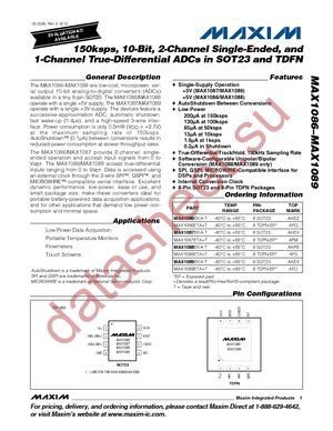 MAX1089ETA+T datasheet  